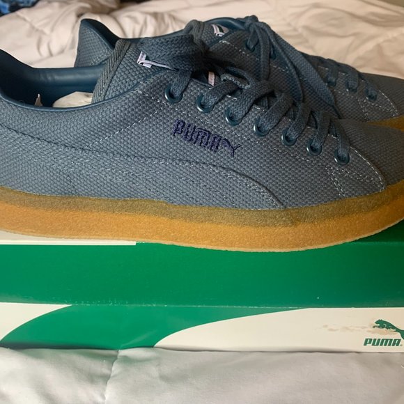 puma suede crepe canvas sneakers